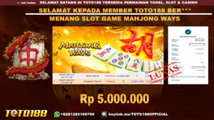 Bukti JP Kemenangan SLOT GAME MAHJONG WAYS 23 agust 24