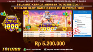 Bukti JP Kemenangan SLOT GAME GATES OF OLYMPUS 1000 23 Agust 24