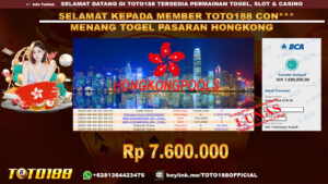 Bukti JP Kemenangan TOGEL PASARAN HONGKONG 04 agust 24