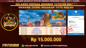 Bukti JP Kemenangan TOGEL PASARAN TOTO MACAU 22 Agust 24
