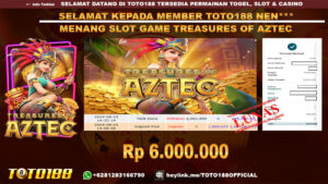 Bukti JP Kemenangan SLOT GAME TREASURES OF AZTEC 23 agust 24