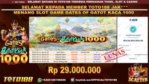 Bukti JP Kemenangan SLOT GAME GATES OF GATOT KACA 1000 11 JUN 25