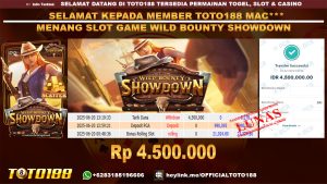 Bukti JP Kemenangan SLOT GAME WILD BOUNTY SHOWDOWN 20 JUNI 25