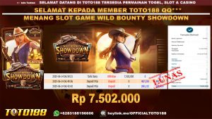 Bukti JP Kemenangan SLOT GAME WILD BOUNTY SHOWDOWN14 JUNI 25