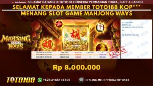 Bukti JP Kemenangan SLOT GAME MAHJONG WAYS 26 AGU 25